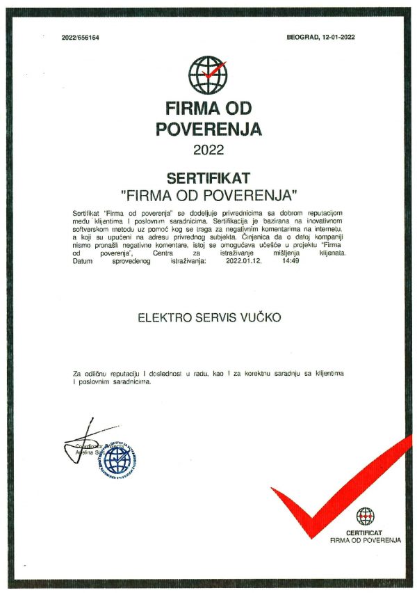 firma od poverenja